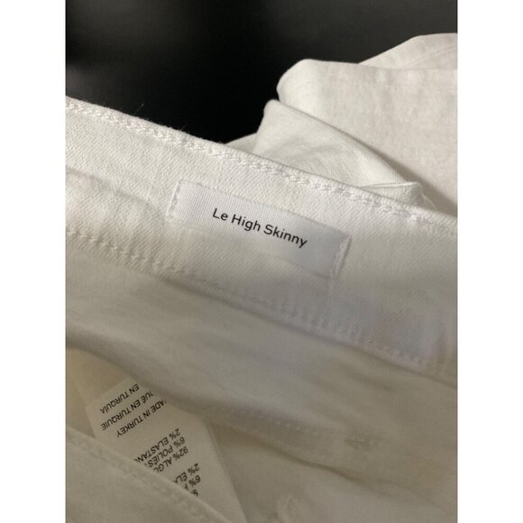 FRAME Jeans Ankle Le High Skinny White size 26 - Picture 7 of 14